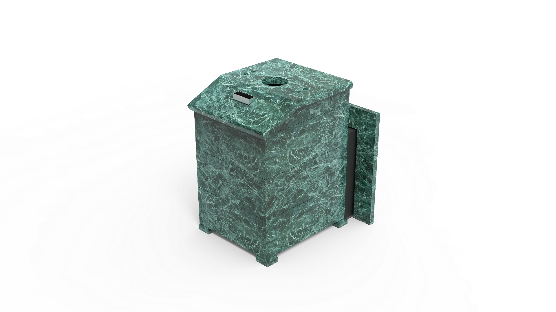 Печь из натурального камня Genesis GN 500 облицовка закрытая со скосом талькохлорит-шлифовка фото в Ростове-на-Дону