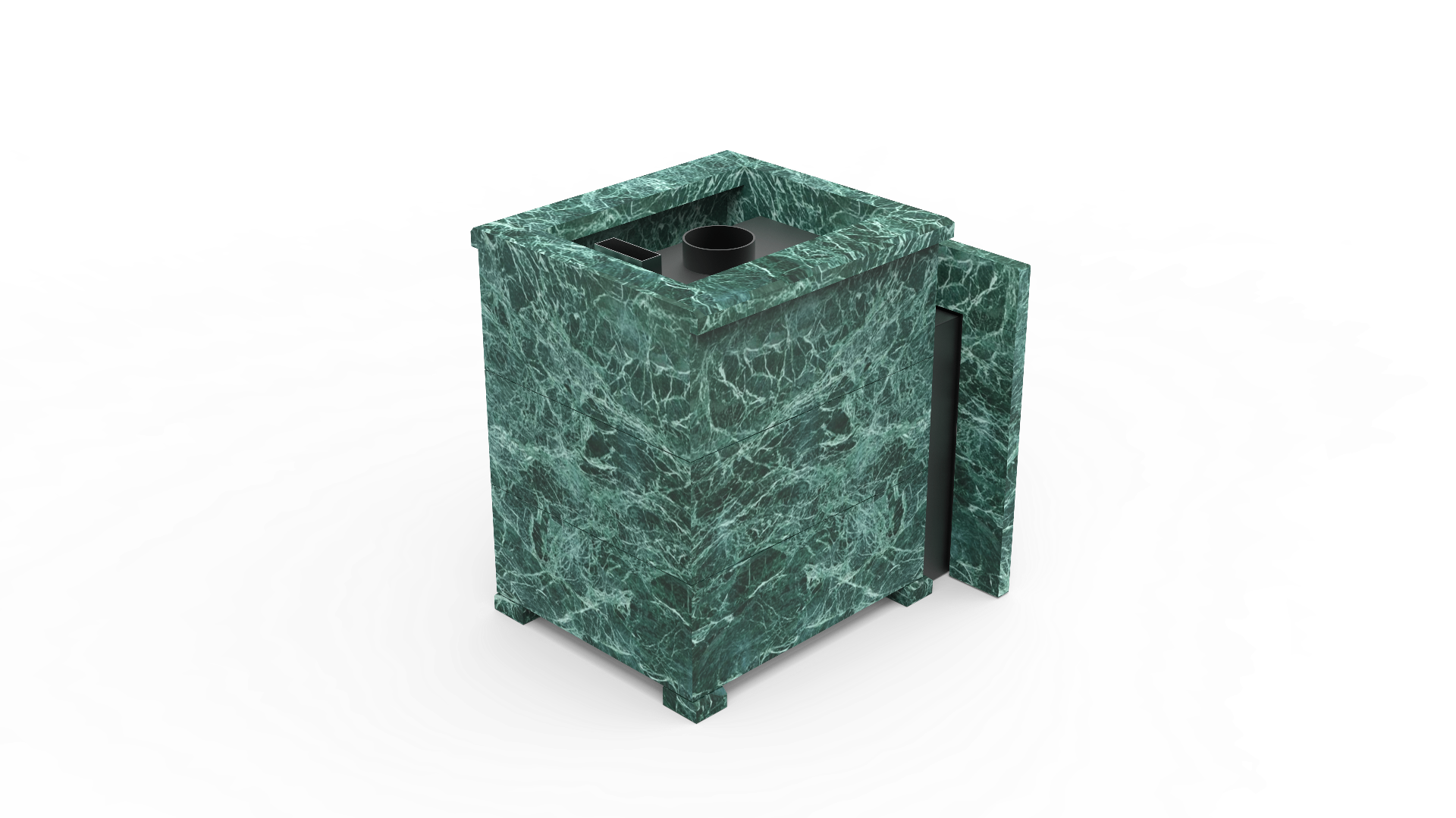 Печь из натурального камня Genesis GN 500 облицовка открытая пироксенит-элит фото в Ростове-на-Дону