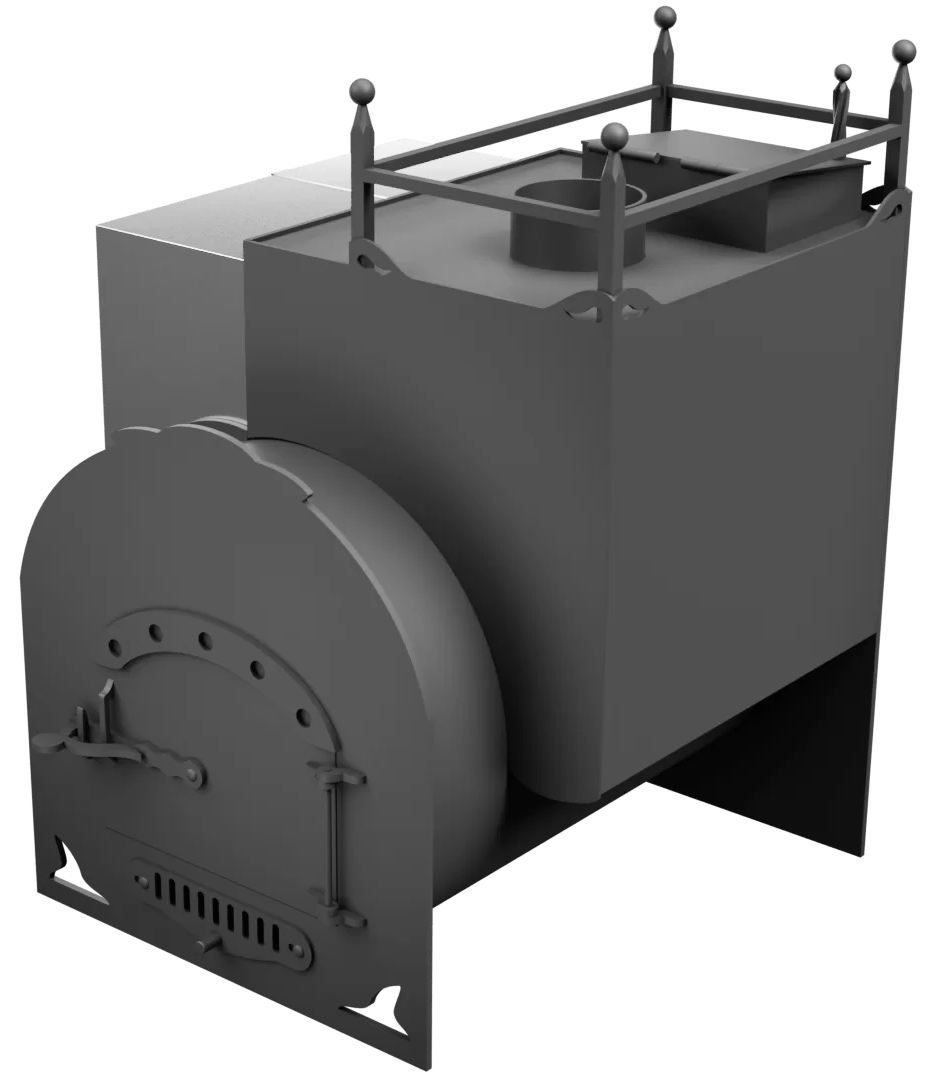 Печь Горыныч Мини, каменка закрытая с правой стороны фото в Ростове-на-Дону