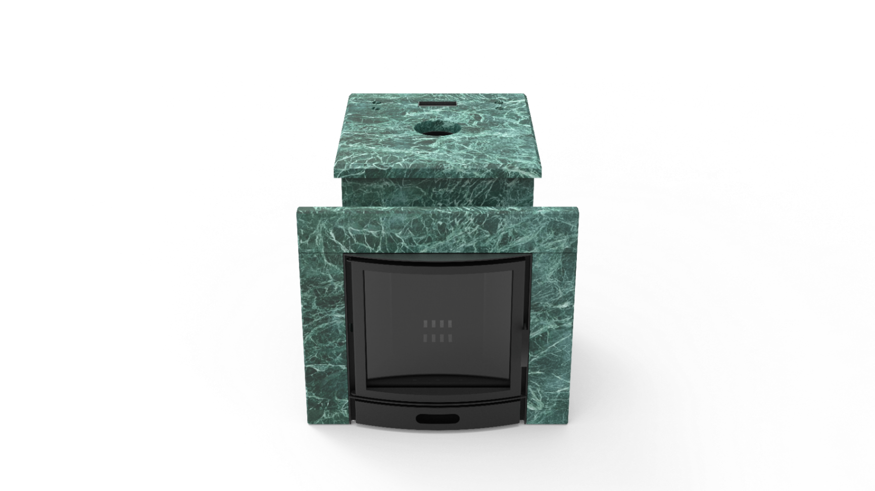 Печь из натурального камня Genesis GN 500 облицовка закрытая плоская пироксенит-элит фото в Ростове-на-Дону