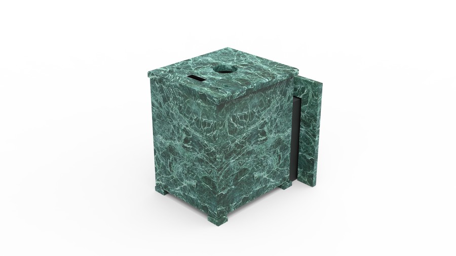 Печь в облицовке из натурального камня Genesis GN 500 облицовка закрытая плоская пироксенит-элит фото в Ростове-на-Дону