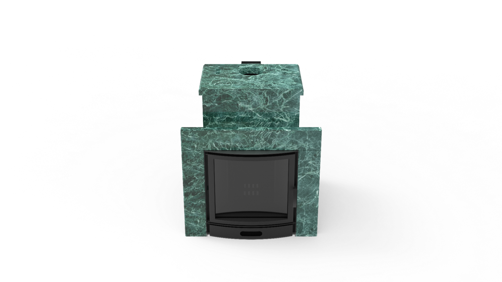 Печь из натурального камня Genesis GN 500 облицовка закрытая со скосом талькохлорит-шлифовка фото в Ростове-на-Дону