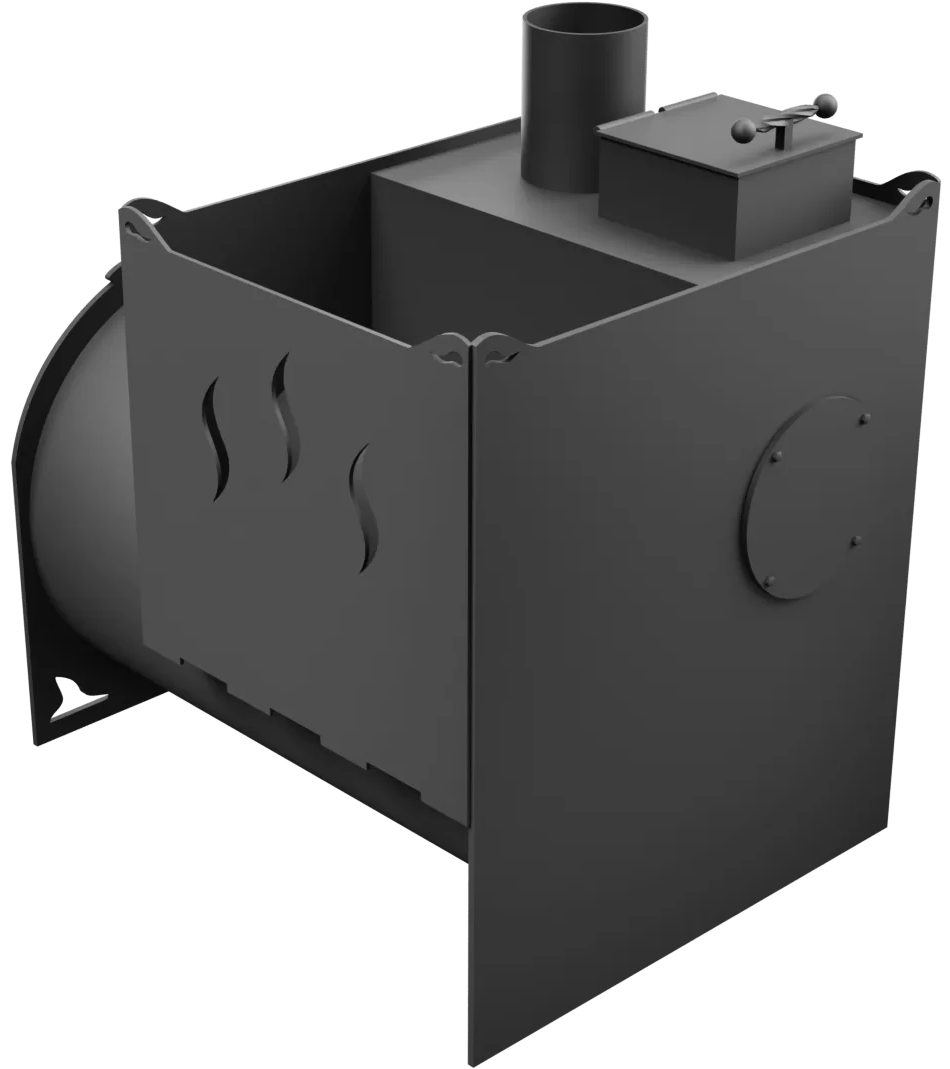 Печь Горыныч Мини, двойная каменка, малая дверь со стеклом фото в Ростове-на-Дону