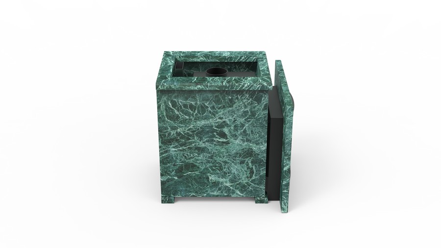 Печь в облицовке из натурального камня Genesis GN 500 облицовка открытая пироксенит-элит фото в Ростове-на-Дону