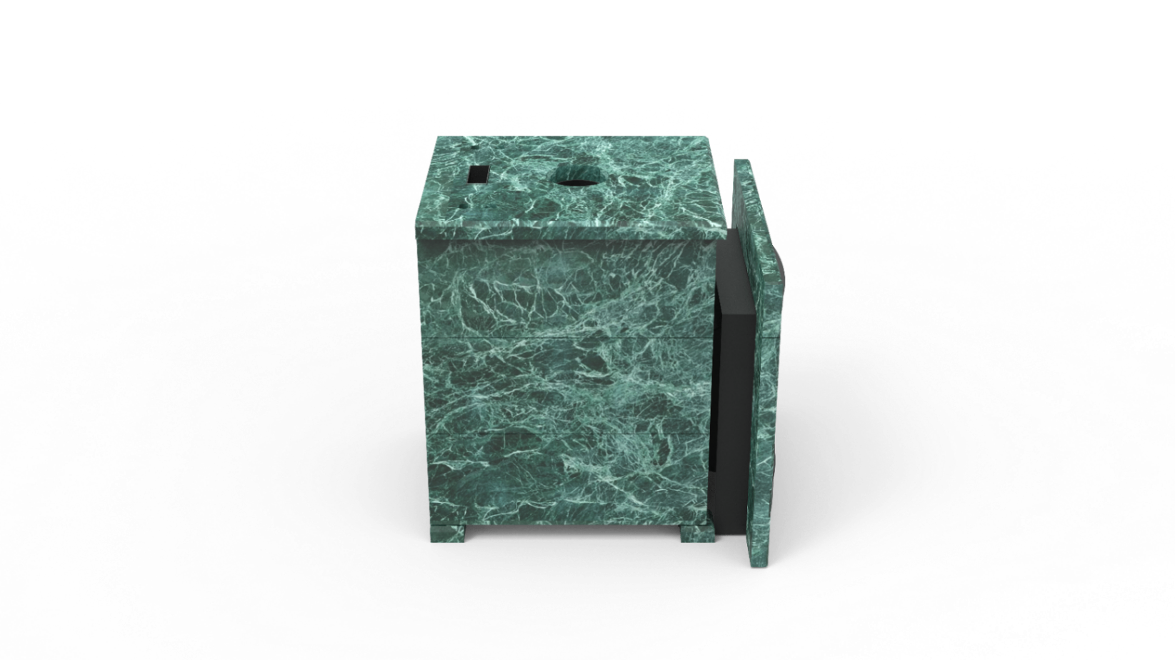 Печь из натурального камня Genesis GN 500 облицовка закрытая плоская пироксенит-элит фото в Ростове-на-Дону