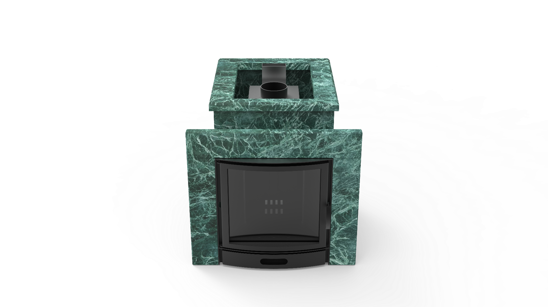 Печь из натурального камня Genesis GN 500 облицовка открытая пироксенит-элит фото в Ростове-на-Дону