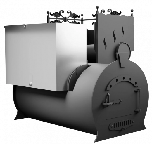 Печь Горыныч 3, каменка с правой стороны фото в Ростове-на-Дону