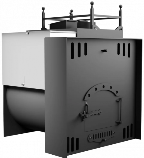 Печь Горыныч Мини, каменка закрытая с правой стороны, естественная система воздушного отопления фото в Ростове-на-Дону