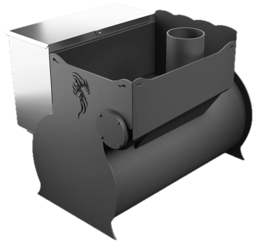 Печь Горыныч 2, каменка с левой стороны, малая дверь со стеклом фото в Ростове-на-Дону