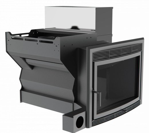 Банный камин 500, сталь+СВО фото в Ростове-на-Дону