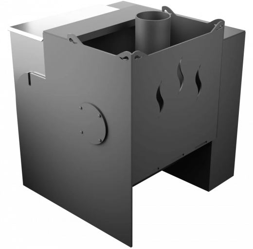 Печь Горыныч Мини, каменка с левой стороны, естественная система воздушного отопления фото в Ростове-на-Дону