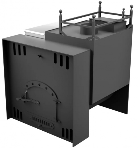 Печь Горыныч Мини, каменка закрытая с правой стороны, естественная система воздушного отопления фото в Ростове-на-Дону