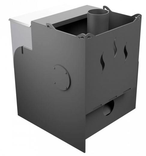 Печь Горыныч Мини, каменка с левой стороны, система воздушного отопления фото в Ростове-на-Дону