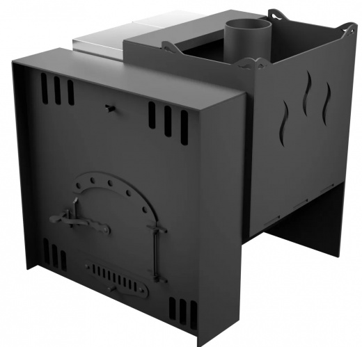 Печь Горыныч Мини, каменка с правой стороны, естественная система воздушного отопления фото в Ростове-на-Дону